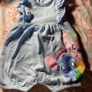 Disney Blue Stitch Romper for Kids